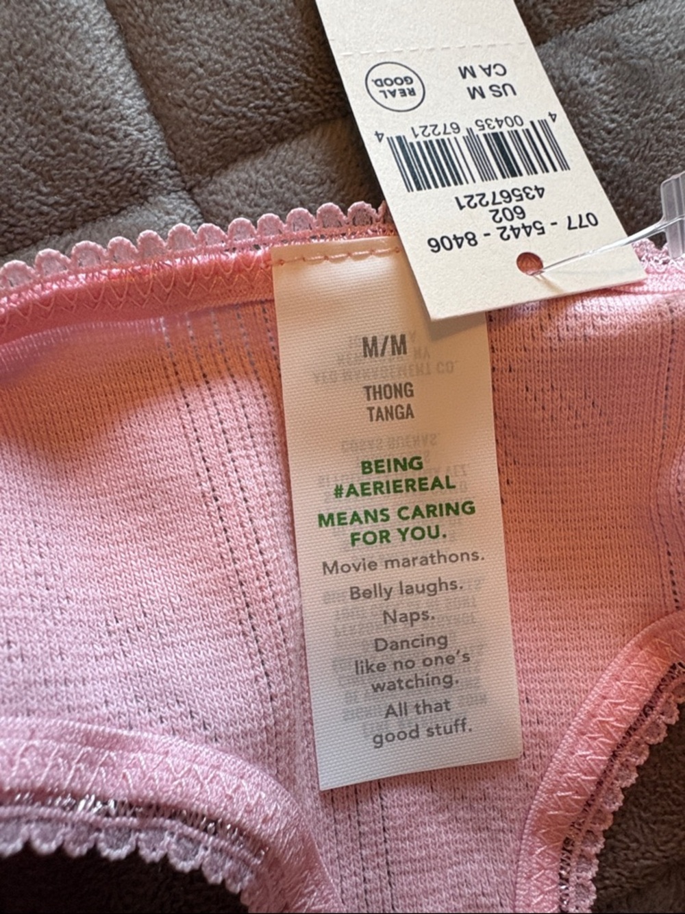 Pink Ribbed thing. Medium - Picture 3 of 3